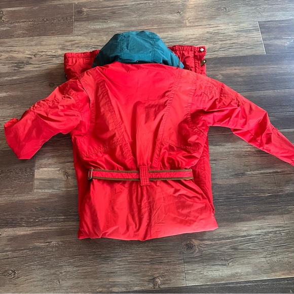 Obermeyer vintage red ski suit women's 12 snowsuit winter jacket pants - Picture 9 of 12